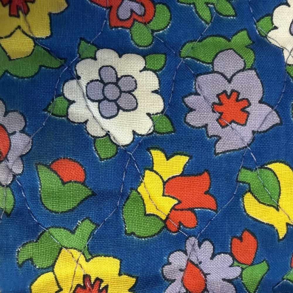 Vintage 70s Jumpin Juniors Skirt XS Floral Quilted Maxi Cottagecore A-Line Boho - Picture 2 of 16